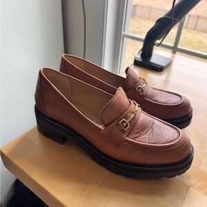Sam Edelman Tan Leather Loafers